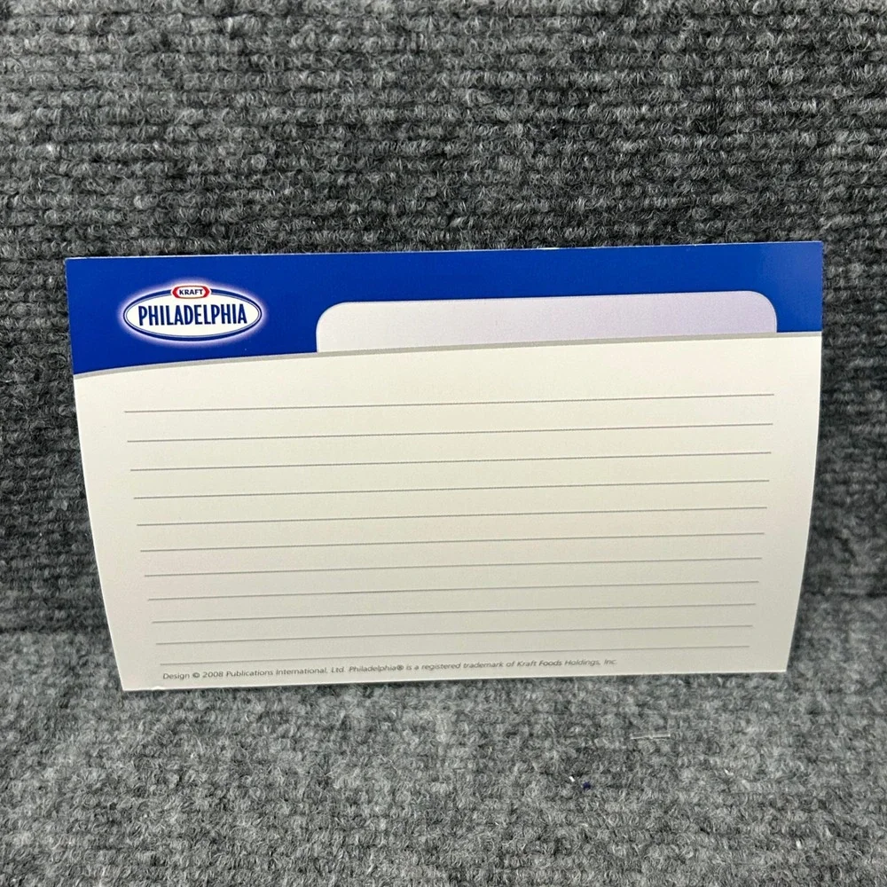 Kraft Philadelphia Cream Cheese Recipe Collection Tin with Cards 2008 Vintage